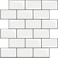 STICKGOO - Azulejos de metro adhesivos para la zona del salpicadero de la cocina- 1 unidad- diseño más grueso- color…